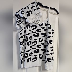 Leopard Spaghetti Strap 2 Piece Lounge Set